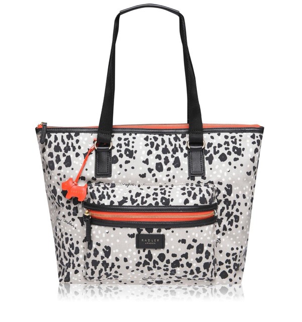 radley leopard oilskin bolsa