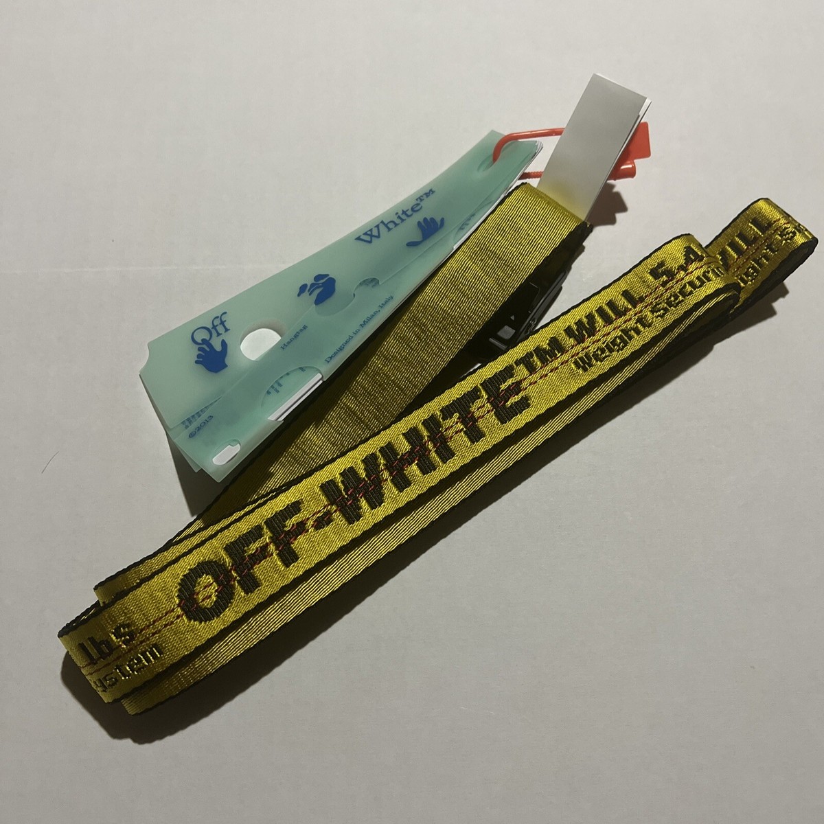 Off-White Classic Unisex Industrial Belt Off White Off-White Classic Industrial Belt in Grey  main image 3