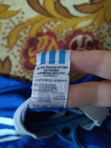 Adidas maglia calcio vintage anni 80 1980 manica lunga sport jersey calcio uomo taglia M - Foto 6 di 6