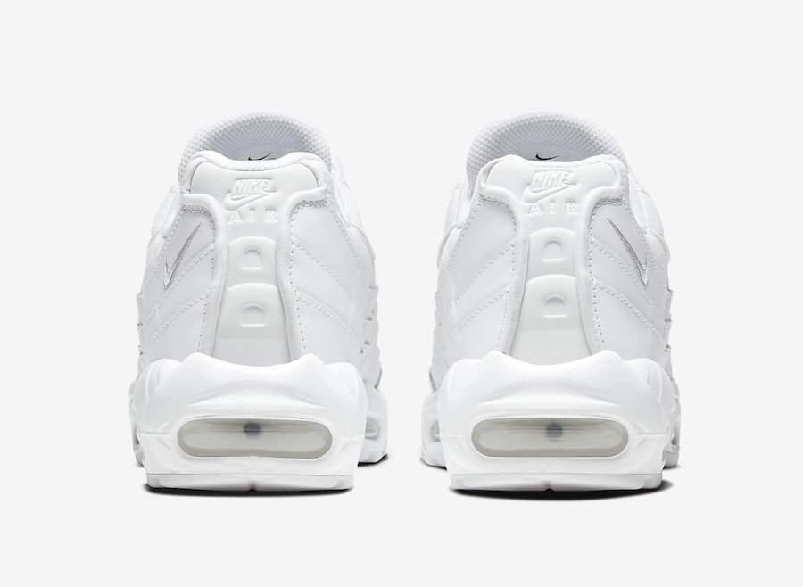 Size 7.5 - Nike Air Max 95 Triple White for sale online | eBay