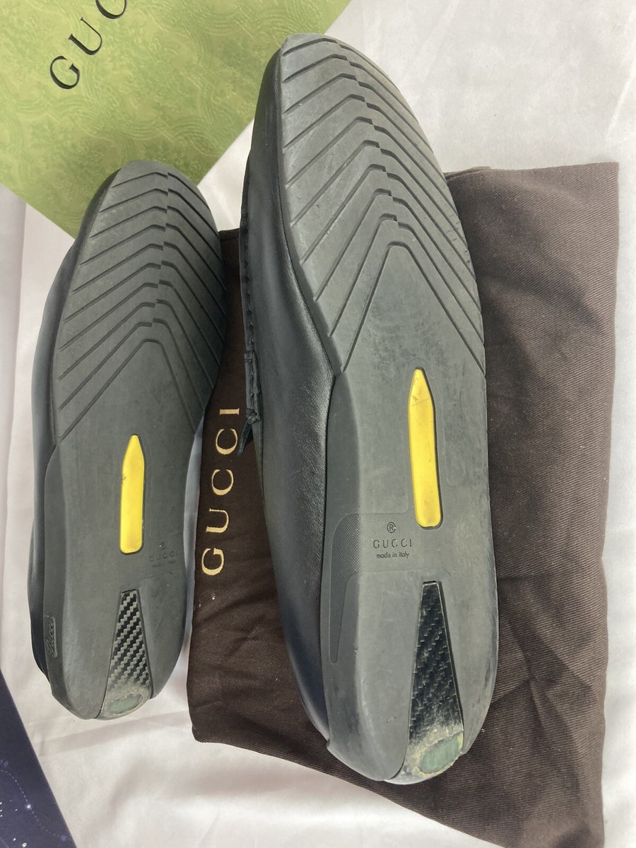 Gucci Loafers GG Embossed Black Leather 11M | eBay