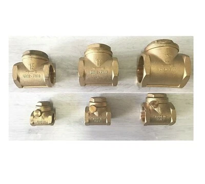 VALVOLA DI RITEGNO NON RITORNO CLAPET OTTONE 1/2 3/4 1" 11/4 11/2 2" ITAP ITALY
