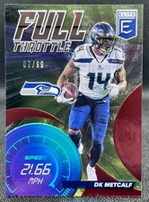 2021 Donruss Elite DK Metcalf Red Full Throttle Insert #07/99 Seahawks 