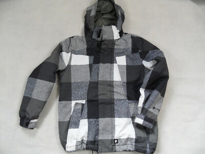 PROTEST Winterjacke Skijacke schwarz weiß grau 5000 series Gr. 152 SE1019
