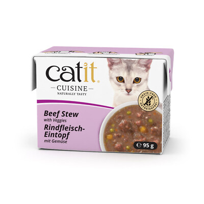 12 x Catit Cuisine Beef Stew with Vegetables, 95 g EP: