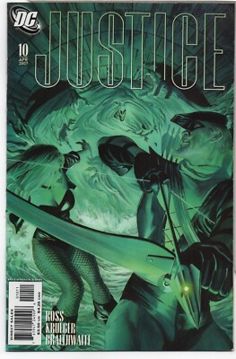 JUSTICE #10   HAWKGIRL   GREEN ARROW   ALEX ROSS COVER ART   MAXI-SERIES - 2007
