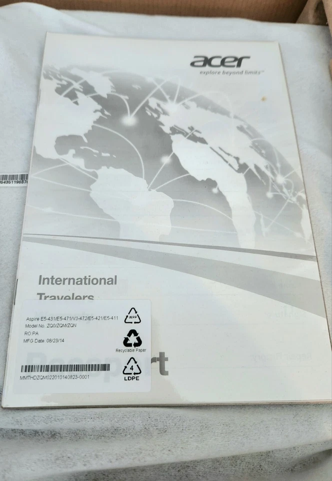 Acer Aspire Touch V 14 Touch i3-4030U @ 1.90 GHz 4GB 500GB HDD Windows 10 — 第 2/4 张图片