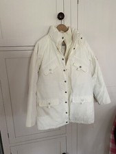 Tcm Ladies Creme Puffer Coat Size 10-12