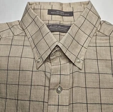 Mens Daniel Cremieux Signature Collection Long Sleeve Plaid Button Up Shirt MD M