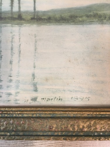 "HARFE DER WINDE" VON HOMER DODGE MARTIN, EIN SCHÖNES GEMÄLDE (1895) - Bild 4 von 6