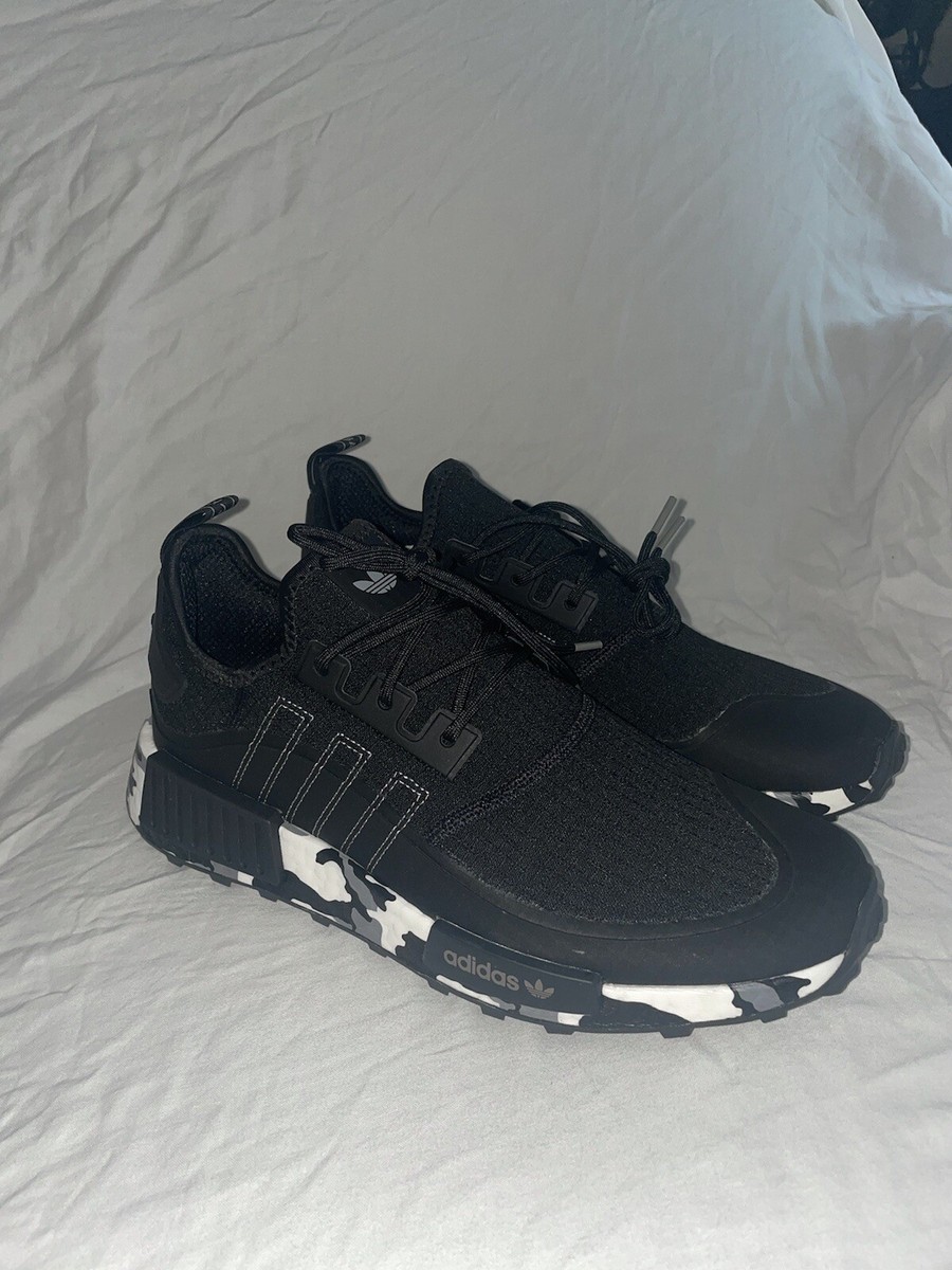 Size 11 adidas NMD_R1 TR Black White Camo