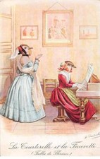 Chromos - COR14889 - Au bon marché - Tourterelle - Fauvette - Fables de Flori