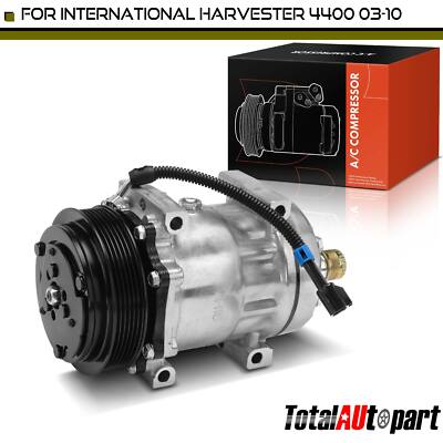 A/C Compressor w/ Clutch for International Harvester 4400 2003 2004 2005-2010