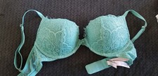 Victoria's Secret Dream Angels push up bra 32B Shimmering Green mermaid color