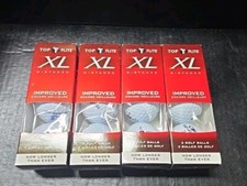Top Flite XL Distance One Dozen Golf Balls - 4 Sleeves, White, Logo's SEE PICS 
