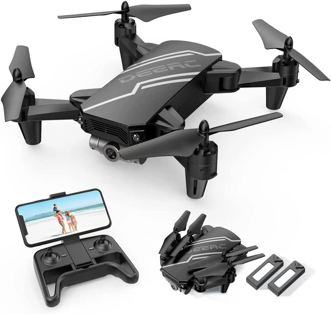 DEERC D20/D96 Mini RC Drone HD FPV Camera Foldable RC Quadcopter for Kids Gift 。