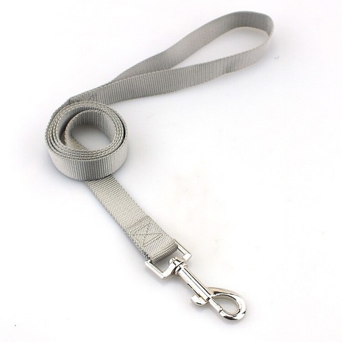 Dog Puppy Pet Lead Leash Nylon 120cm Size XS S pink blue black grey red brown - Picture 12 of 18