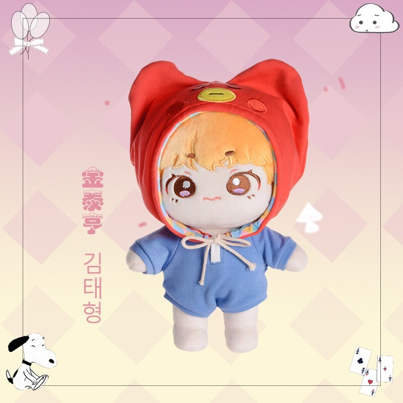 防弾少年団(BTS) - おもち KPOP BTS Coton Doll 20cm Dress up Stuffed Doll Toys Bangtan