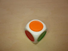 Single Spot 20mm d6 Die - Blue, Orange, Red, Yellow, Purple, Green - RPG Games