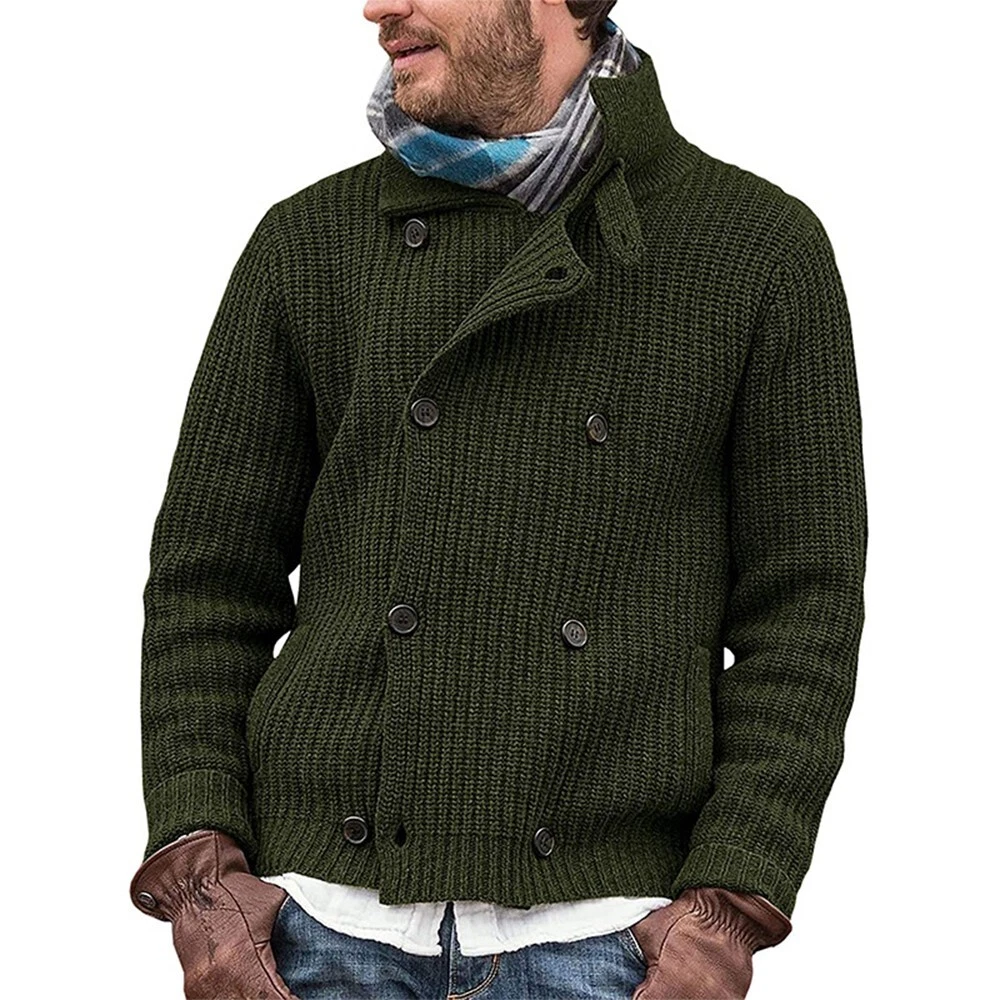 Mens double store breasted cardigan