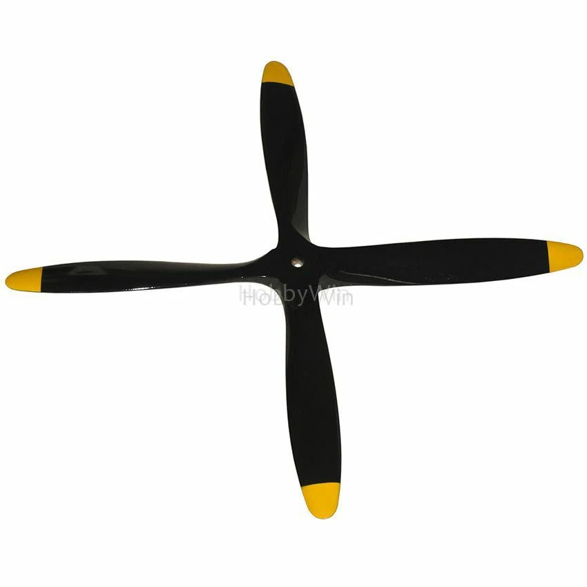 4 Blades 11x6 Engine Wood Propeller Black for Nitro Fuel RC Model Airplane - Image 3 of 4