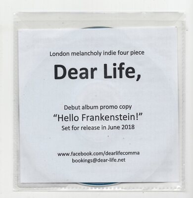 (JI787) Dear Life, Hello Frankenstein! - 2018 DJ CD