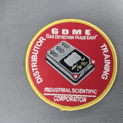 GDME Gas Detection Made Easy Certified Industrial Scientific Corp Red Patch