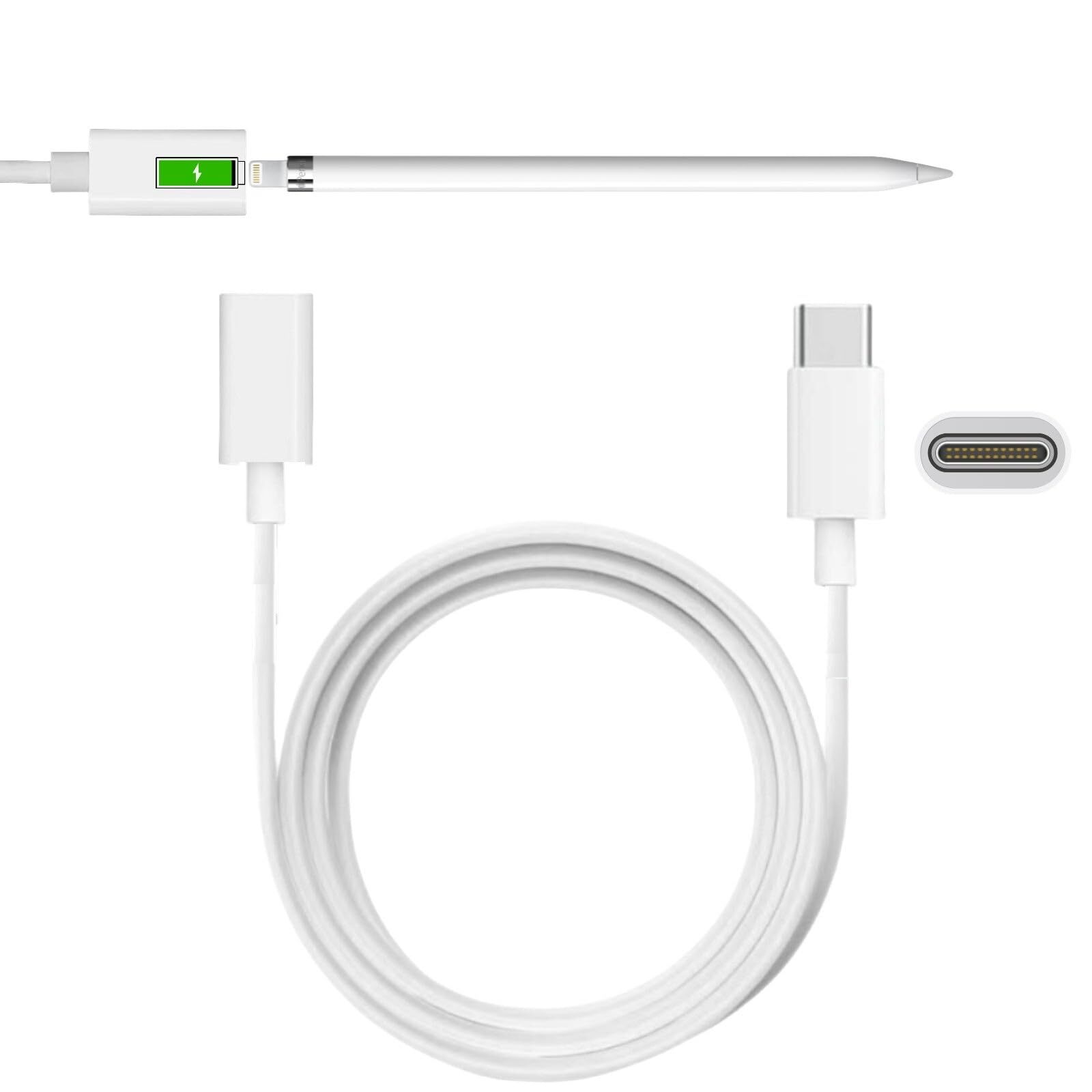 for Apple Pencil Charger,USB C to Apple Pencil Adapter,1FT/1Pack Apple Pen Ch...