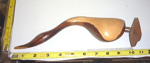 Vtg Hand Carved Wood Water Bird Statue/Figurine - Jamaican Folk Art ~9¾" High - Picture 2 of 8