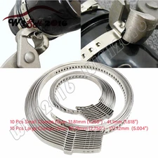 20*For Auto/ATV CV Joint Axle Boot Clamp 20 Crimp Bands Set
