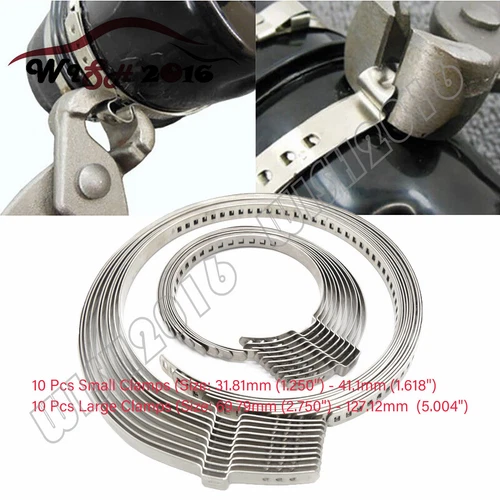 20*For Auto/ATV CV Joint Axle Boot Clamp 20 Crimp Bands Set