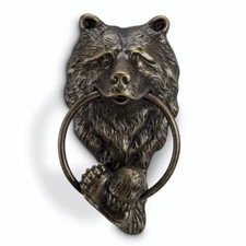 Bear Head Doorknocker Foot Paw Rustic Cabin Lodge Door Knocker ~ SPI Home 34755