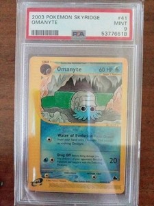 Pokemon Card Omanyte #41 Skyridge PSA 9 Vintage 2003