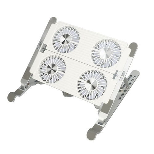 Laptop Stand With Cooling Fan Detachable Adjustable Foldable Portable Notebo Fit - Afbeelding 3 van 24
