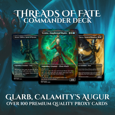 Threads of Fate X MTG Custom Art - Full 100 Card EDH Deck w/Custom Tokens