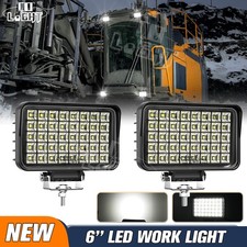 Flood Beam New 2x 6 Powerful Led Work Lights For Truck Offroad Tractor Forklift Flood Beam New 2x 6 Powerful Led Work Lights For Truck Offroad Tractor Forklift