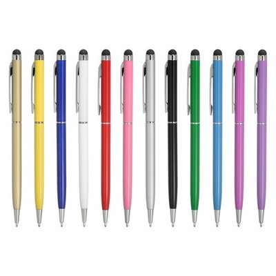 12pcs Stylus Pens for Touch Screens Ballpoint Pen with Stylus Tip 2 in 1