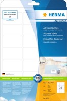 Adressetiketten Premium A4, Weiß 63,5X38,1 Mm Papier Matt 525 St.