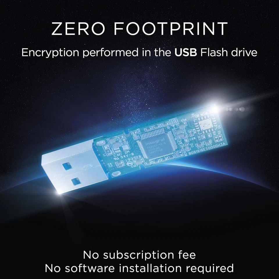 Integral INFD32GB360SEC3.0 360 Secure 32 GB USB 3.0 Flash Drive with 256 Bit Enc - Image 3 of 4