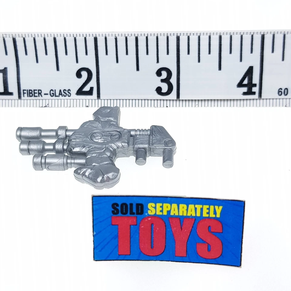 De colección Rock Lords Pulver Eyes Pistola Blaster 1986 Rocklords Plata Arma Accesorio Foto 2 de 4