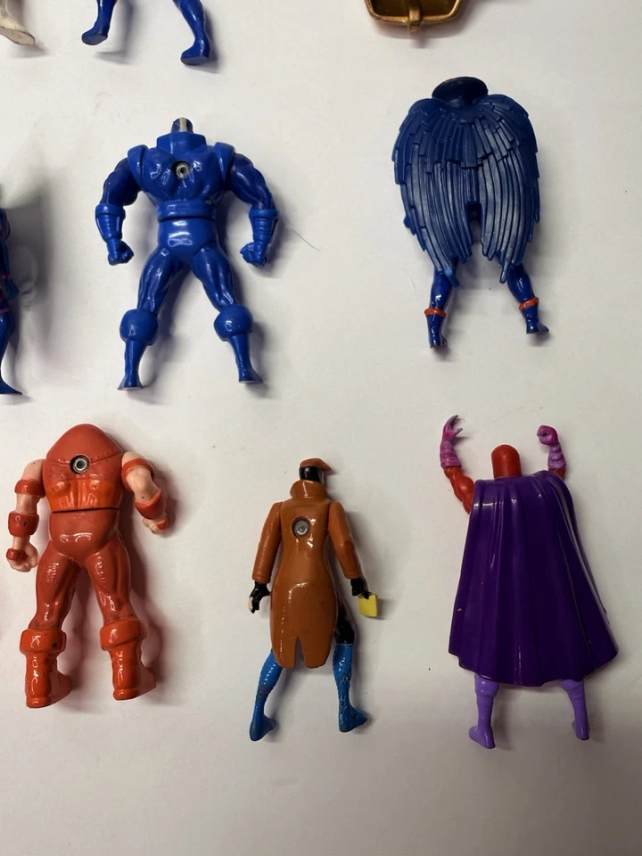 Lote de 14 bonecos X-Men Heavy Metal Heroes Die Cast Toy Biz vintage década de 1990 RARO 2,5” - Imagem 3 de 4