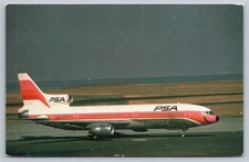 Vintage PSA L-1011 Airplane Postcard 'Mother Grinning Bird' 1974