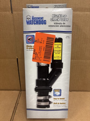 The Basement Watchdog Klunkless Check Valve KCV Easy Install