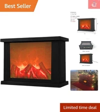 Chic 6-Hour Timer Flameless Lantern for Indoor/Outdoor Elegance - Black