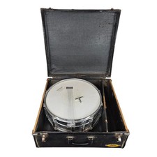 Vintage 1966 Ludwig 10 Lug Acrolite Snare Drum with Original Case, Extra Heads