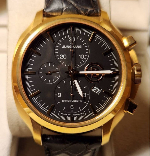 Junghans Willy Bogner Chronoscope Automatic Chronograph Gold Men's Watch from JP