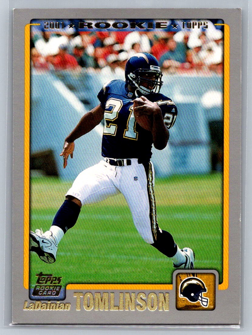 2001 Topps #350 LaDainian Tomlinson Rookie Card Chargers HOF