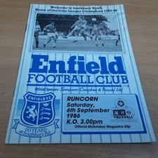 Enfield v Runcorn (GM Vauxhall Conference) 6/9/1986