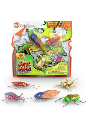 HEXBUG Real Bugs Nanos 5 Pack, Fake Insect Toy Figures | Vibration Powered