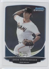 2013 Bowman Chrome Prospects Drew Steckenrider #BCP183 3f4